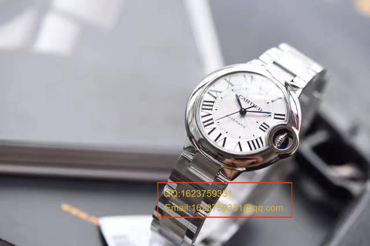 【独家视频解析V6 Factory 一比一超A高仿手表】 Cartier  蓝气球系列小号33毫米机械女表W6920071/W6920085 / K117
