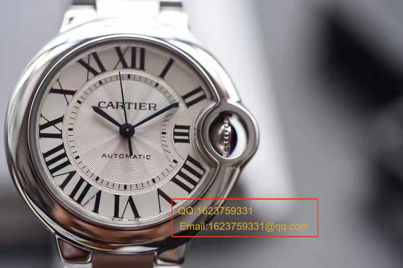 【独家视频解析V6 Factory 一比一超A高仿手表】 Cartier  蓝气球系列小号33毫米机械女表W6920071/W6920085 / K117
