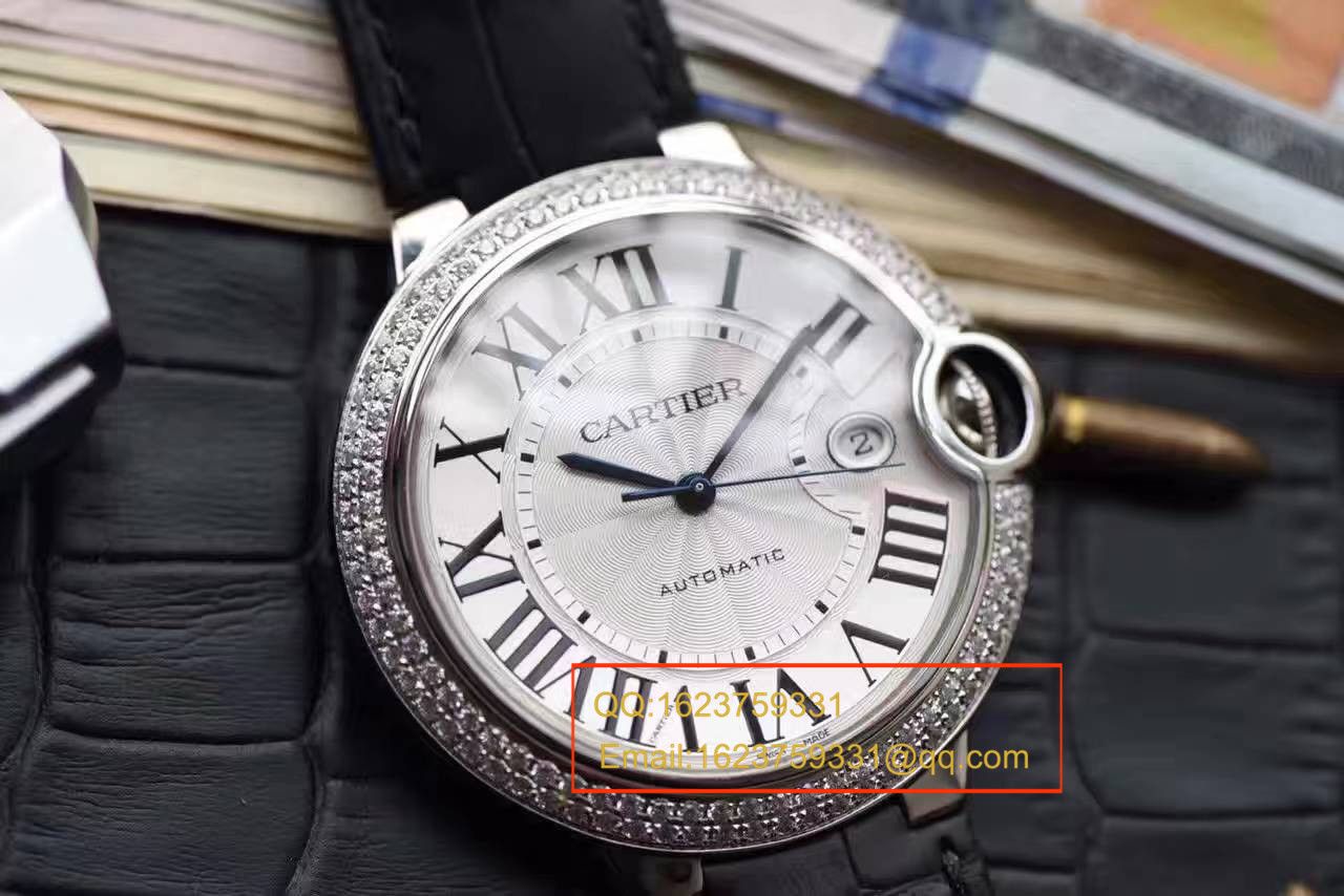 【HBBV6 Factory 一比一超A高仿手表】 Cartier  蓝气球系列WE900951男装42毫米镶钻 wrist watch  / KAI112