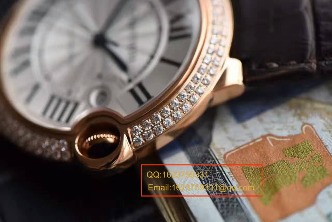 【HBBV6 Factory 一比一超A精仿手表】 Cartier  蓝气球系列WE900851男士42毫米镶钻 wrist watch  / KAI082