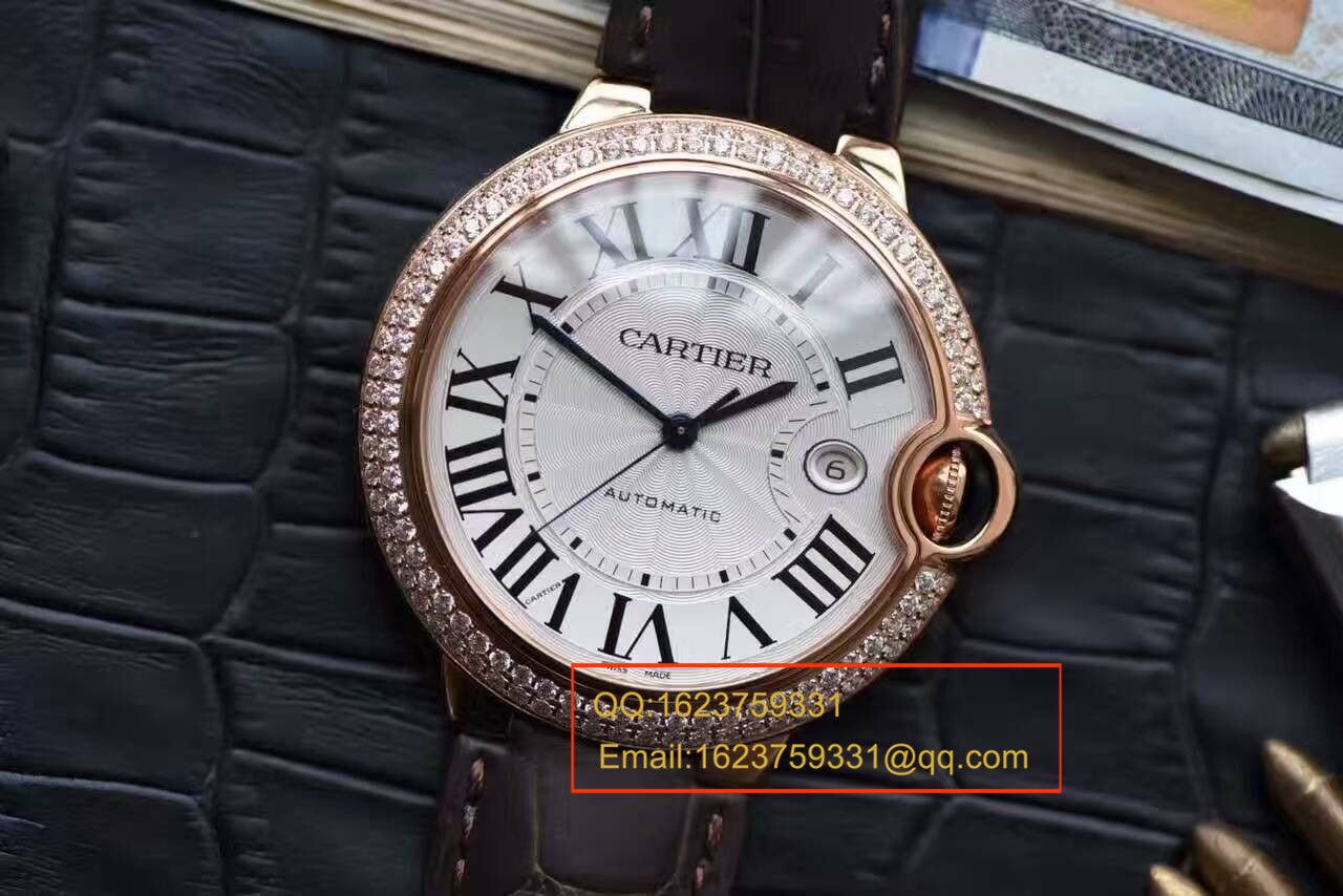 【HBBV6 Factory 一比一超A精仿手表】 Cartier  蓝气球系列WE900851男士42毫米镶钻 wrist watch  / KAI082