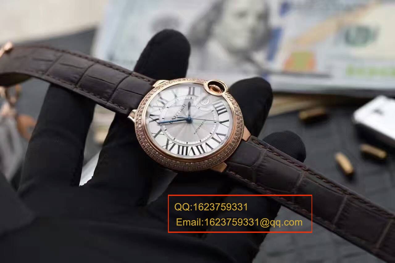 【HBBV6 Factory 一比一超A精仿手表】 Cartier  蓝气球系列WE900851男士42毫米镶钻 wrist watch  / KAI082