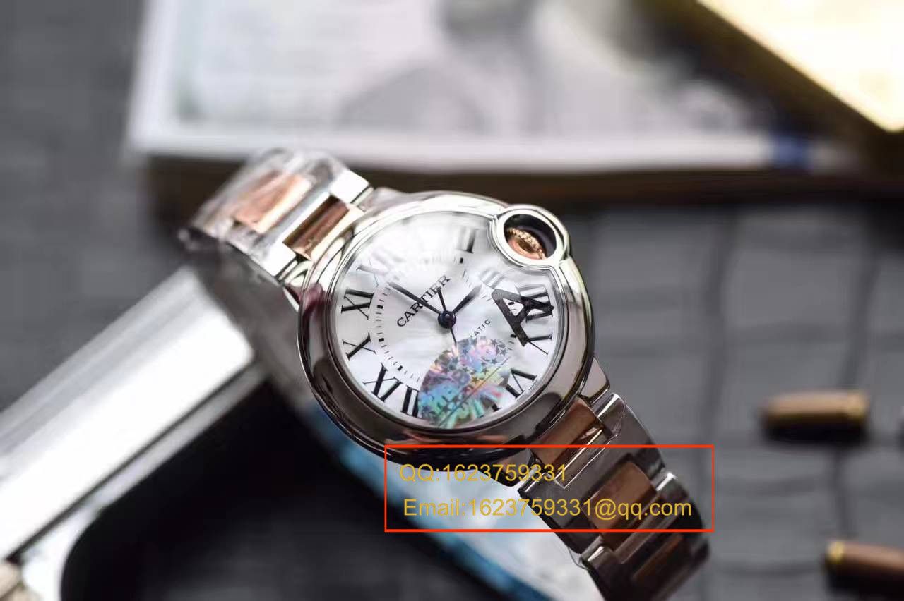【独家 Video analysis HBBV6 Factory  top 复刻高仿33毫米手表】 Cartier  蓝气球系列玫瑰金小号蓝气球W6920099女士 wrist watch  / KAG099