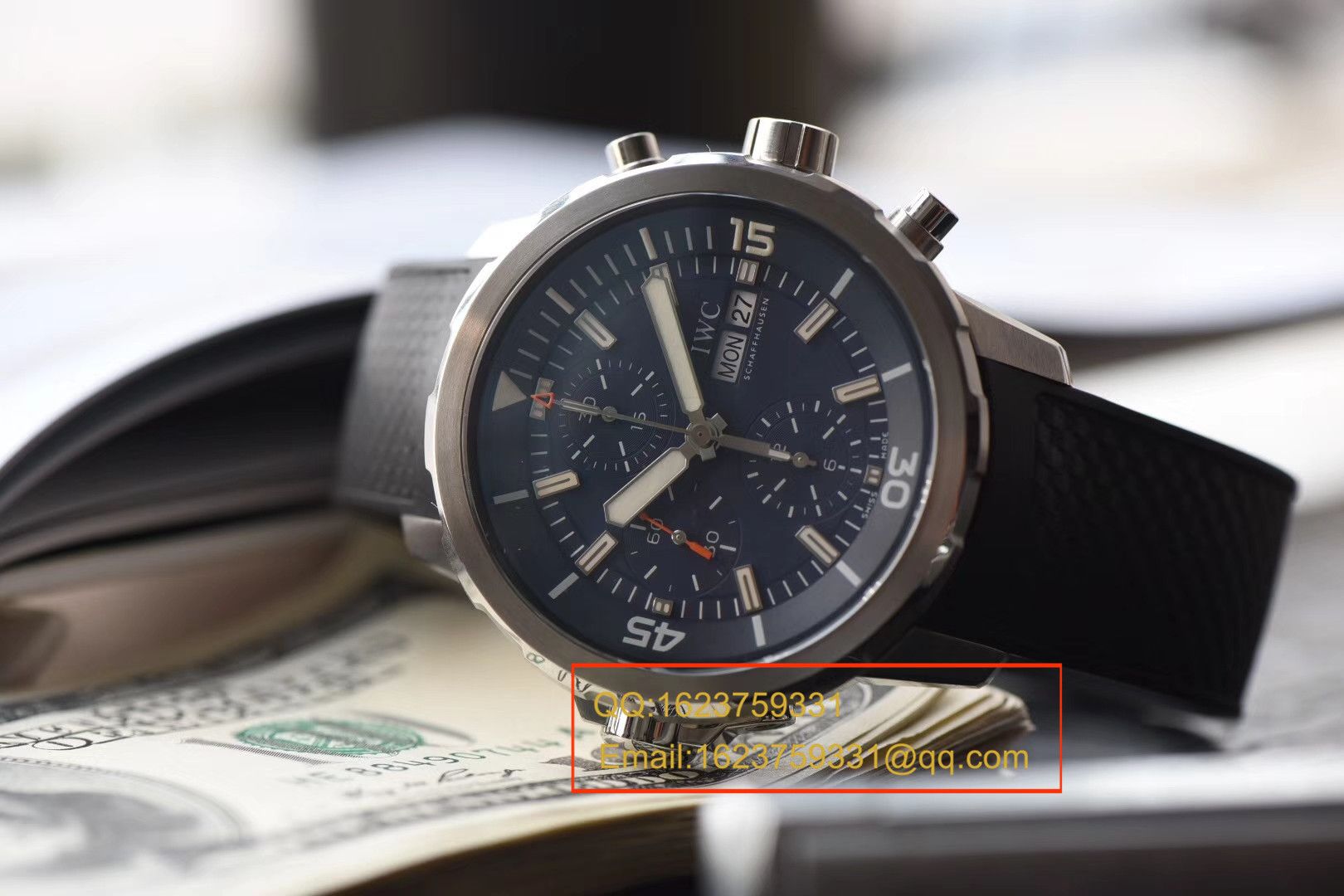 【独家视频测评V6 Factory 一比一超A高仿手表】 IWC 海洋时计系列IW376805蓝面 wrist watch  / WGBD307