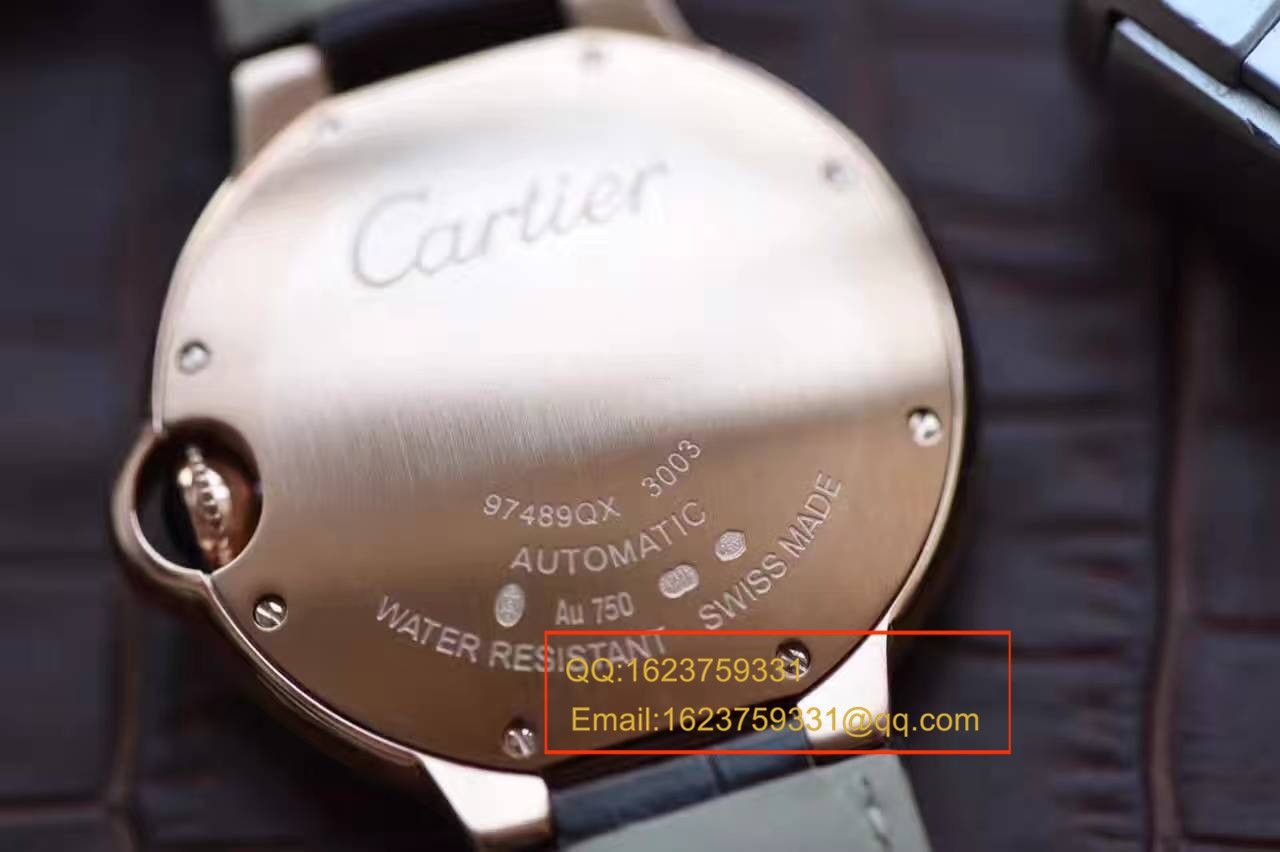 【独家视频测评V6一比一超A高仿手表】 Cartier  蓝气球系列W6900456大号36毫米女士机械 wrist watch  / KAF092