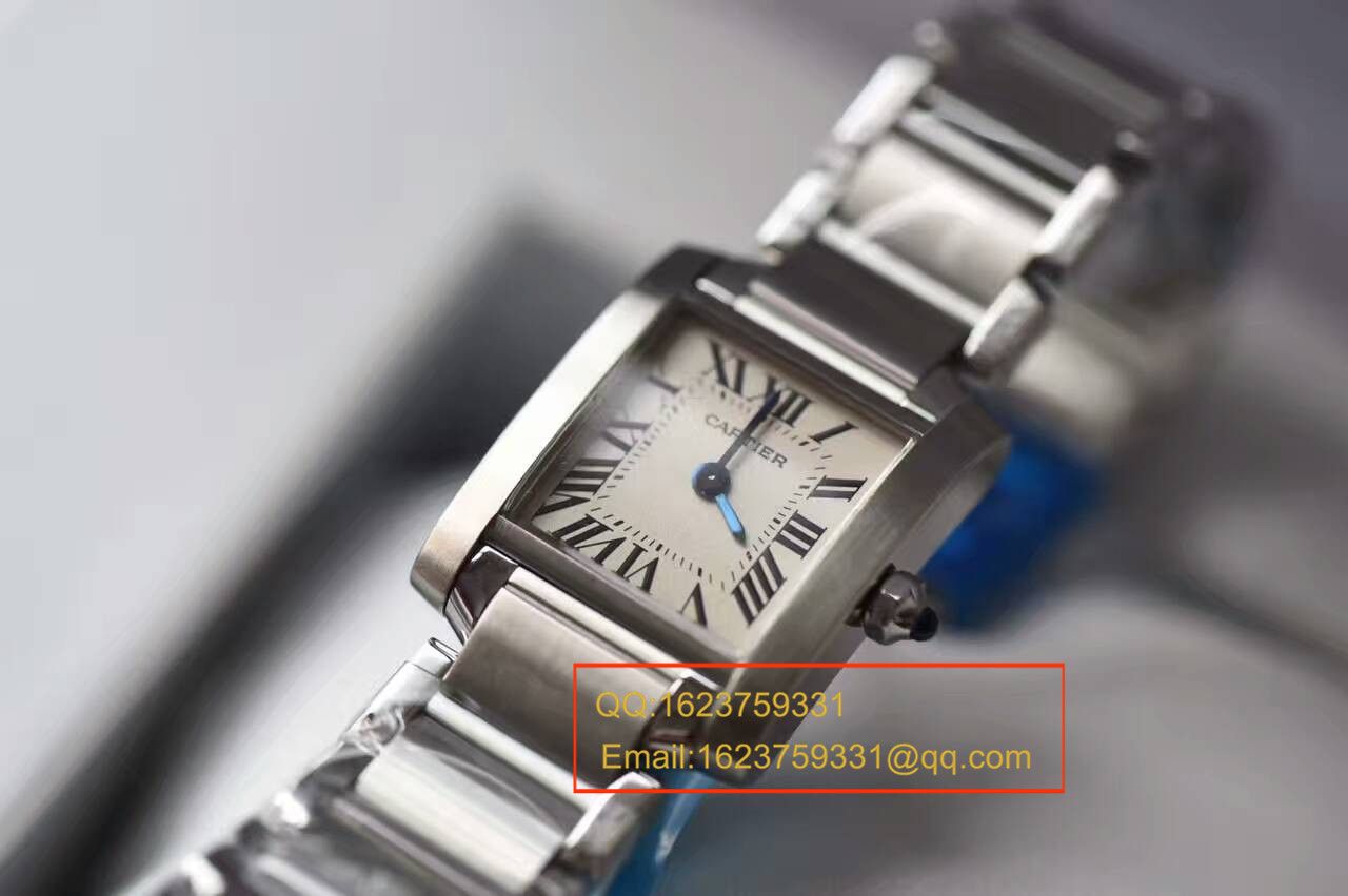 【独家视频测评A8 Factory 1:1超A高精仿手表】 Cartier  坦克系列W51008Q3女表 / KAC070