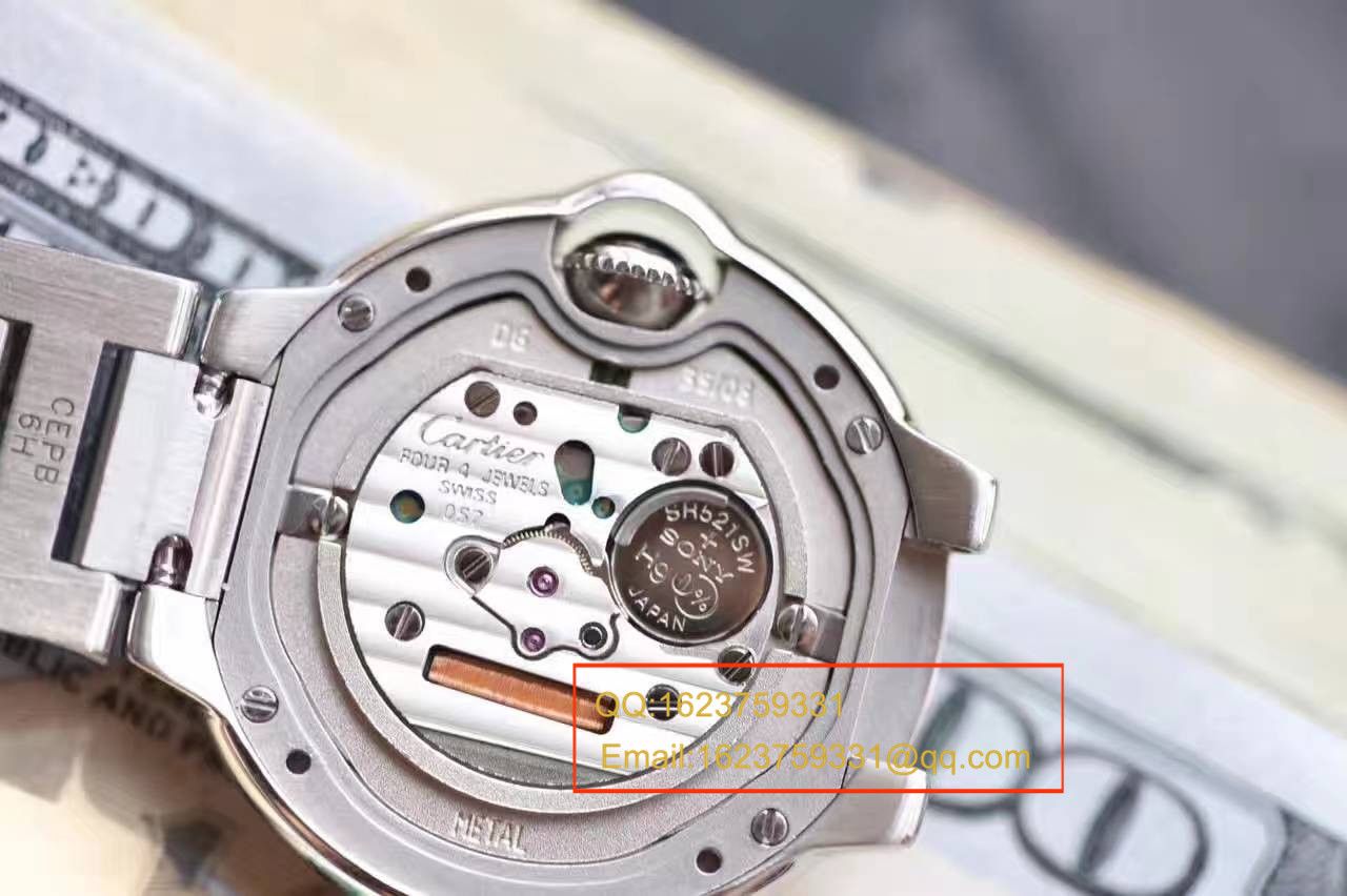 【独家视频测评V6 Factory 一比一超A高精仿手表】 Cartier  蓝气球系列小号28毫米WE902073女士石英 wrist watch  / K063