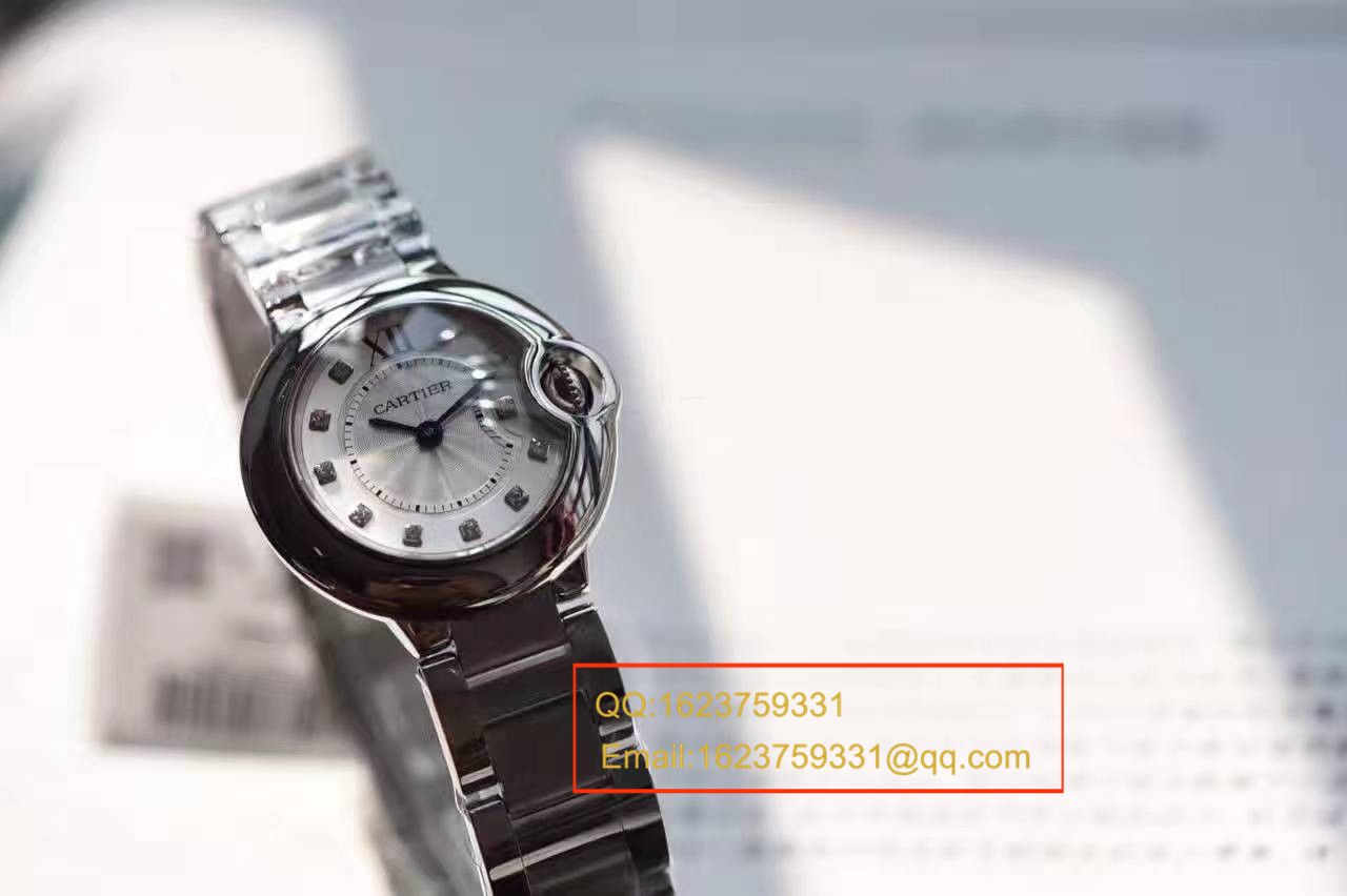 【独家视频测评V6 Factory 一比一超A高精仿手表】 Cartier  蓝气球系列小号28毫米WE902073女士石英 wrist watch  / K063