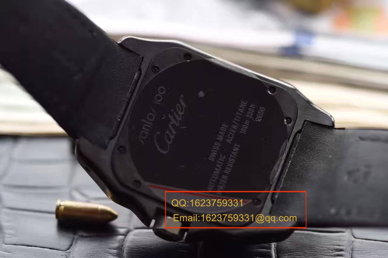 【独家视频测评HBBV6 Factory 超A高仿手表】 Cartier  桑托斯 SANTOS 100系列系列 W2020010 机械男表 / KBA033