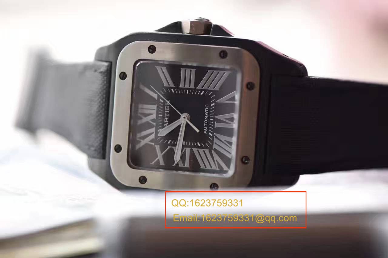 【独家视频测评HBBV6 Factory 超A高仿手表】 Cartier  桑托斯 SANTOS 100系列系列 W2020010 机械男表 / KBA033