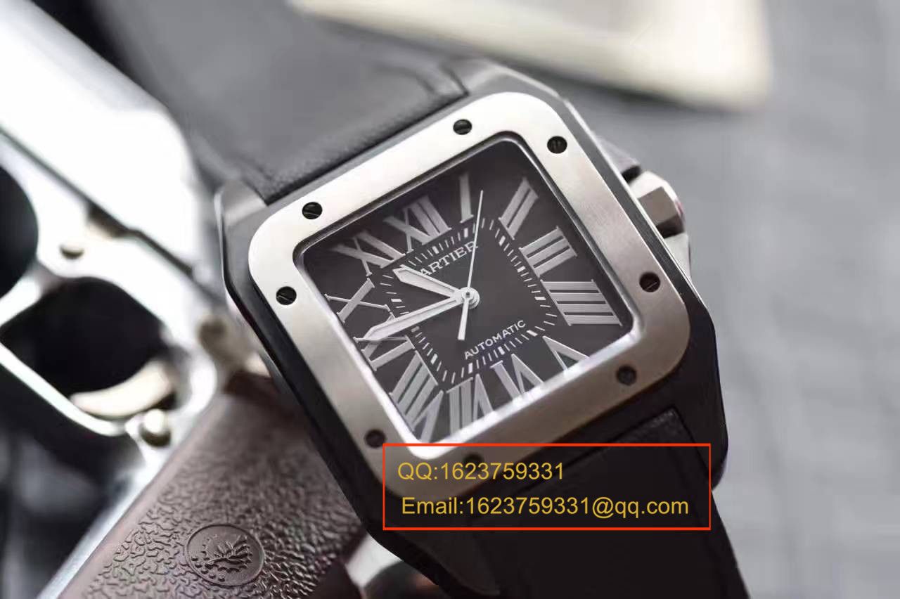 【独家视频测评HBBV6 Factory 超A高仿手表】 Cartier  桑托斯 SANTOS 100系列系列 W2020010 机械男表 / KBA033