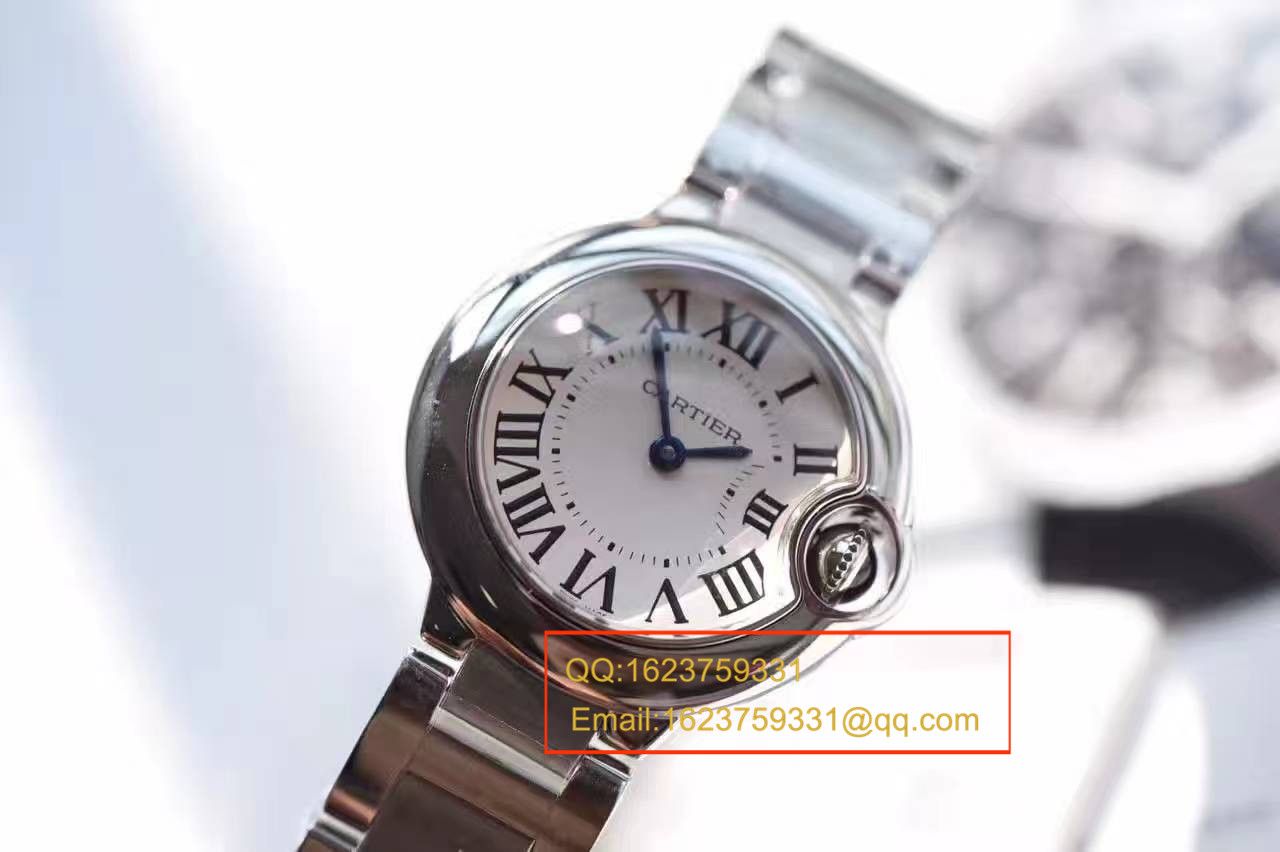 【HBBV6 Factory 一比一复刻高仿手表】 Cartier  蓝气球系列小号28毫米石英蓝气球W69010Z4女表 / K111