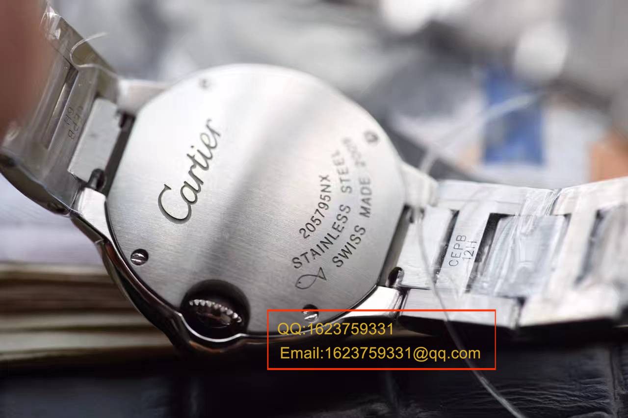 【独家视频测评HBBV6 Factory 一比一超A高仿手表】 Cartier  蓝气球小号 28毫米女士石英贝母面 wrist watch  / K123