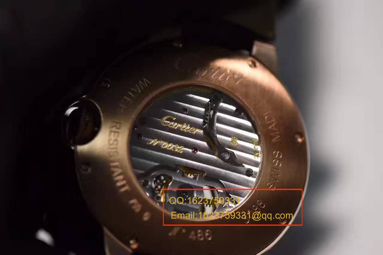 【V6 Factory 一比一超A高仿手表】 Cartier   Cartier  蓝气球系列W6920001 真 Tourbillon 机械 wrist watch  / KD0001