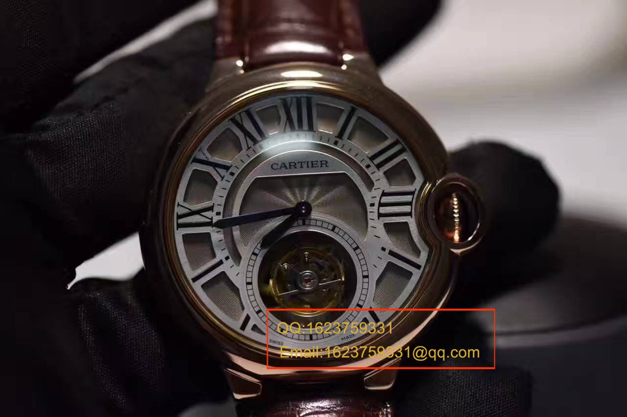 【V6 Factory 一比一超A高仿手表】 Cartier   Cartier  蓝气球系列W6920001 真 Tourbillon 机械 wrist watch  / KD0001