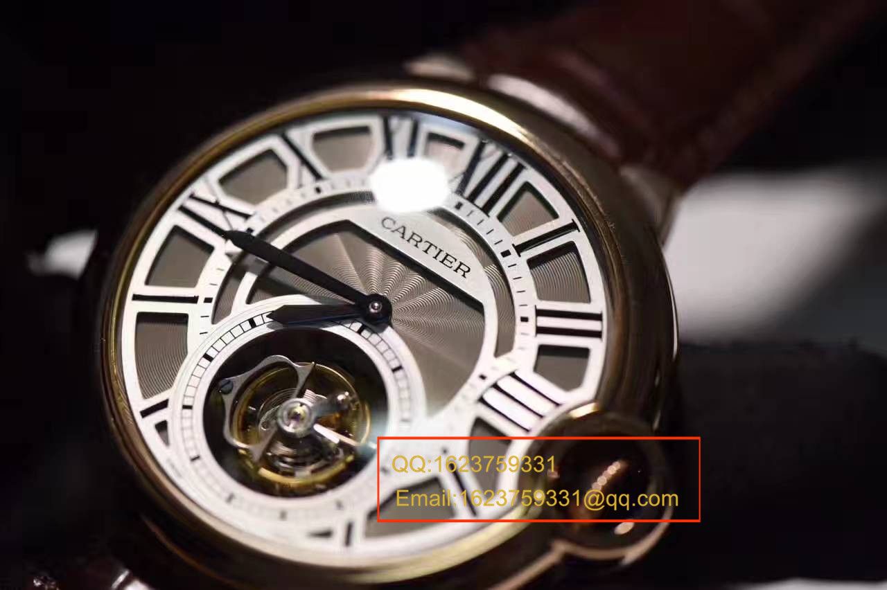 【V6 Factory 一比一超A高仿手表】 Cartier   Cartier  蓝气球系列W6920001 真 Tourbillon 机械 wrist watch  / KD0001