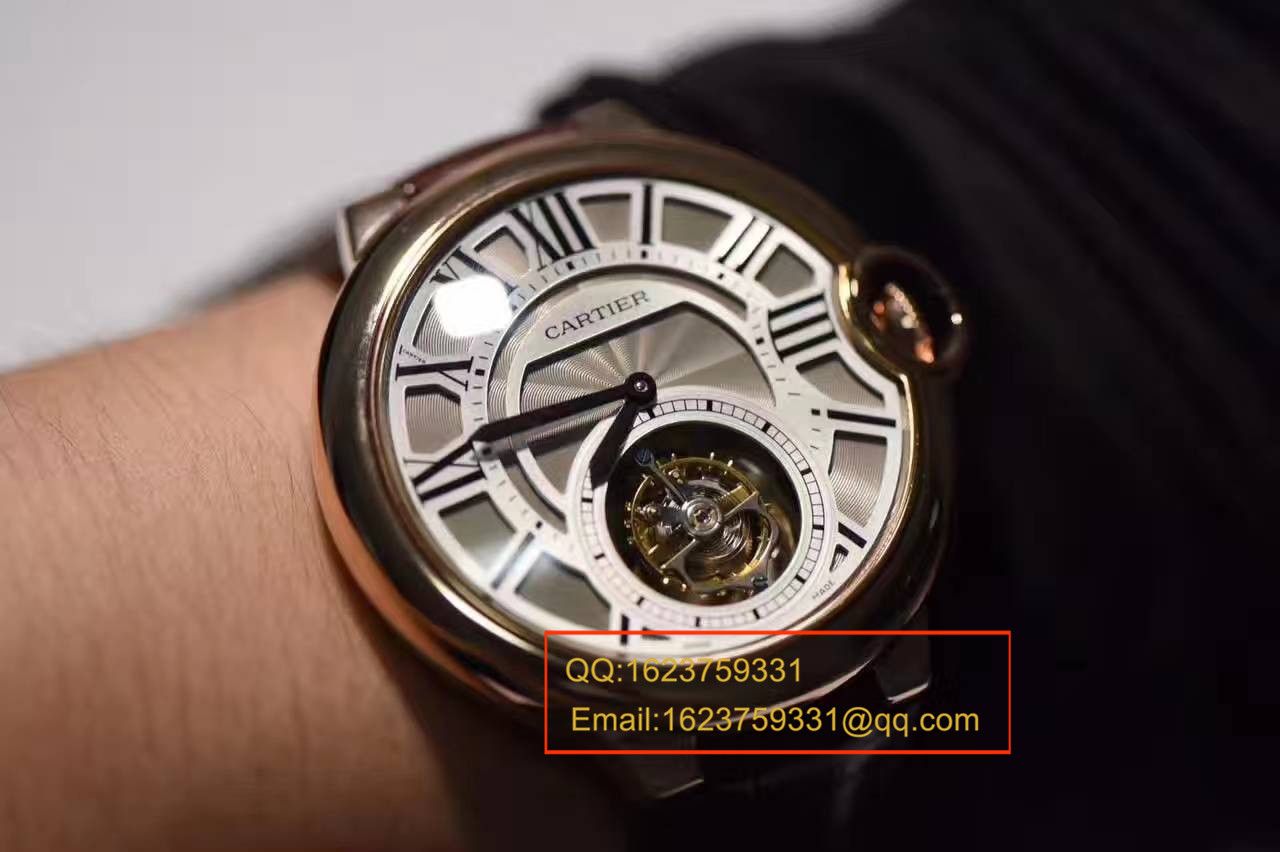【V6 Factory 一比一超A高仿手表】 Cartier   Cartier  蓝气球系列W6920001 真 Tourbillon 机械 wrist watch  / KD0001
