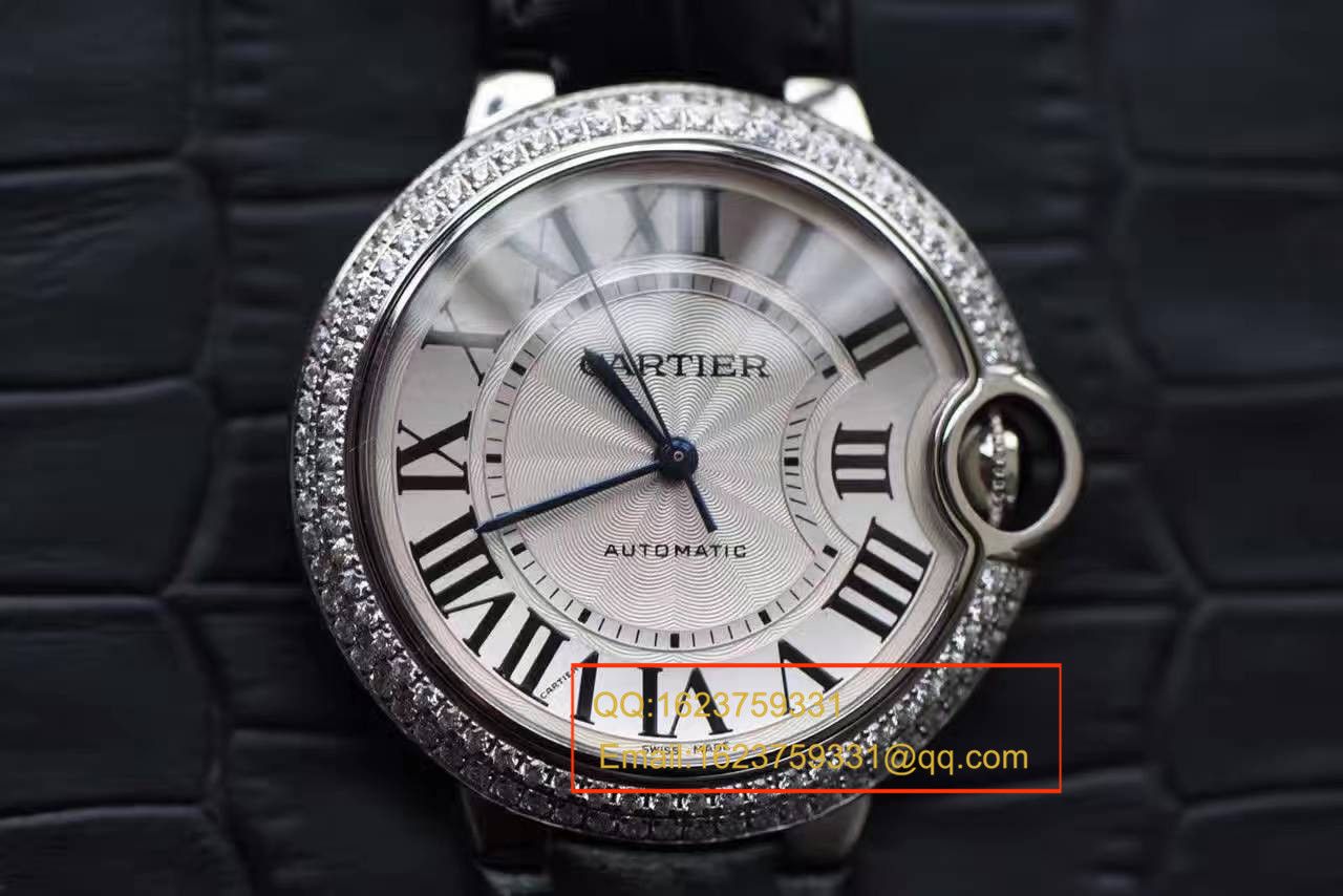 【HBBV6 Factory 一比一超A高仿手表】 Cartier  蓝气球系列WE902065女士33毫米镶钻机械 wrist watch  / K130