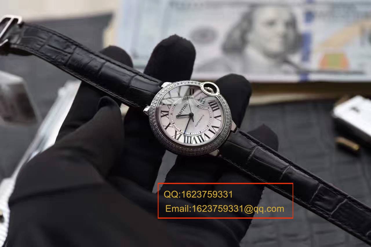 【HBBV6 Factory 一比一超A高仿手表】 Cartier  蓝气球系列WE902065女士33毫米镶钻机械 wrist watch  / K130