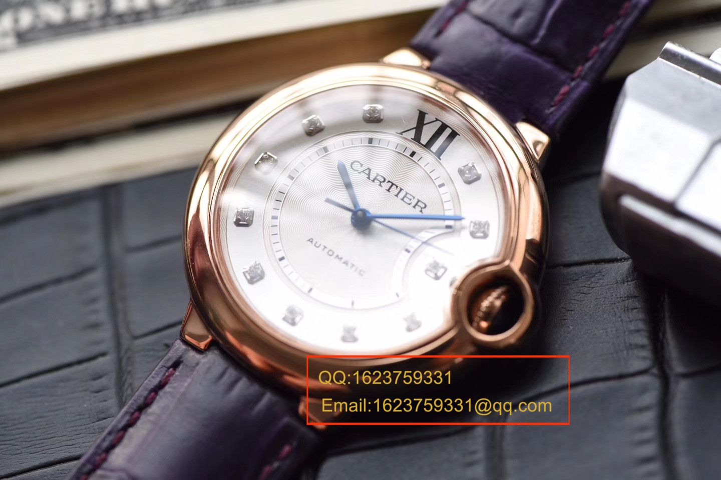 【HBBV6 Factory 1:1高精仿手表】 Cartier  蓝气球系列WE902040（33毫米）WE902028（36毫米）女士钻钉机械 wrist watch  / KDY027