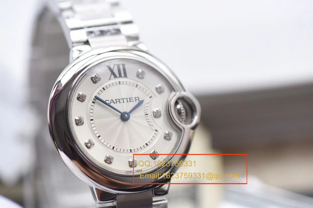 【V6 Factory 超A1:1 top 复刻手表】 Cartier  蓝气球系列女士小号蓝气球33毫米石英手表 / K054