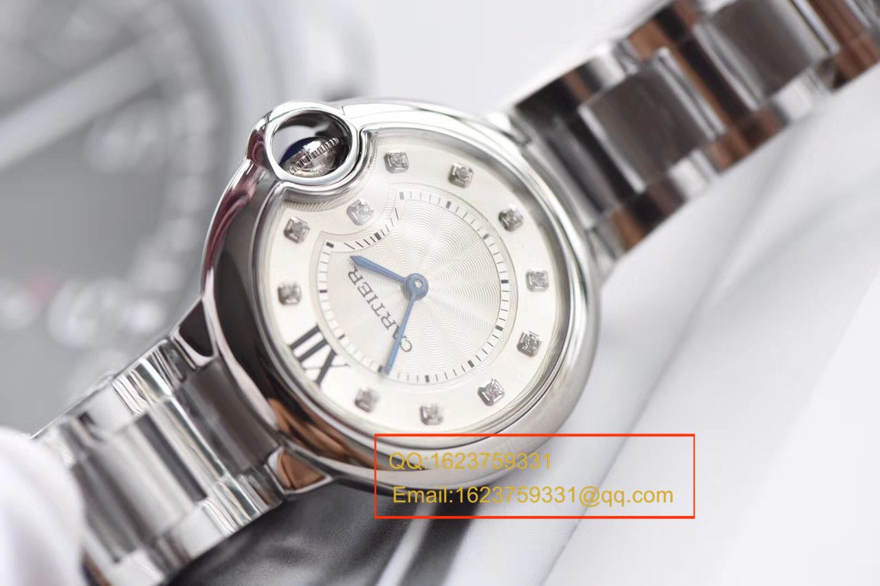 【V6 Factory 超A1:1 top 复刻手表】 Cartier  蓝气球系列女士小号蓝气球33毫米石英手表 / K054