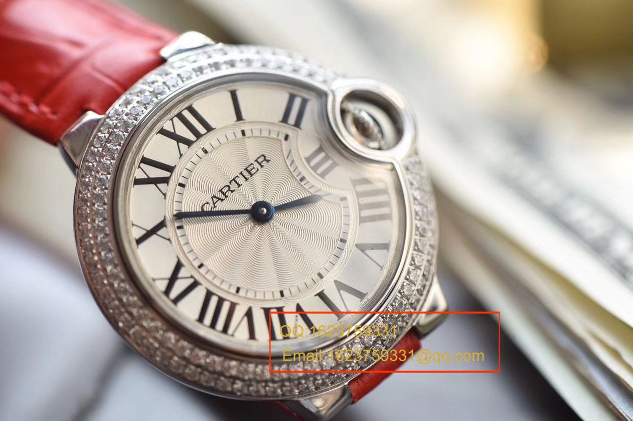 【HBBV6 Factory 一比一超A高精仿手表】 Cartier  蓝气球系列WE900351女士小号33毫米石英 wrist watch  / K044