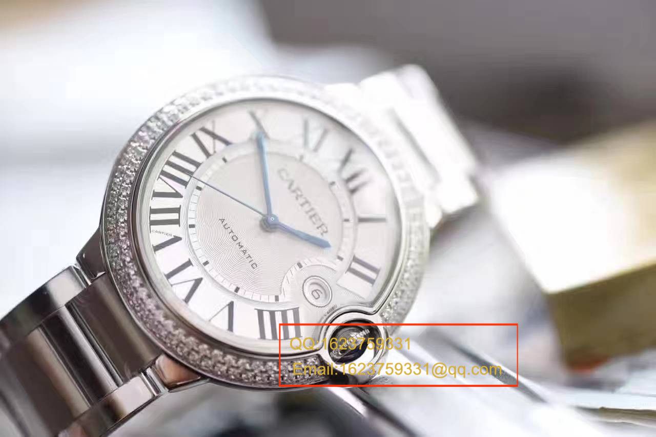 【HBBV6 Factory 一比一超A高仿手表】 Cartier  蓝气球系列WE9009Z3男装42毫米镶钻 wrist watch  / K120
