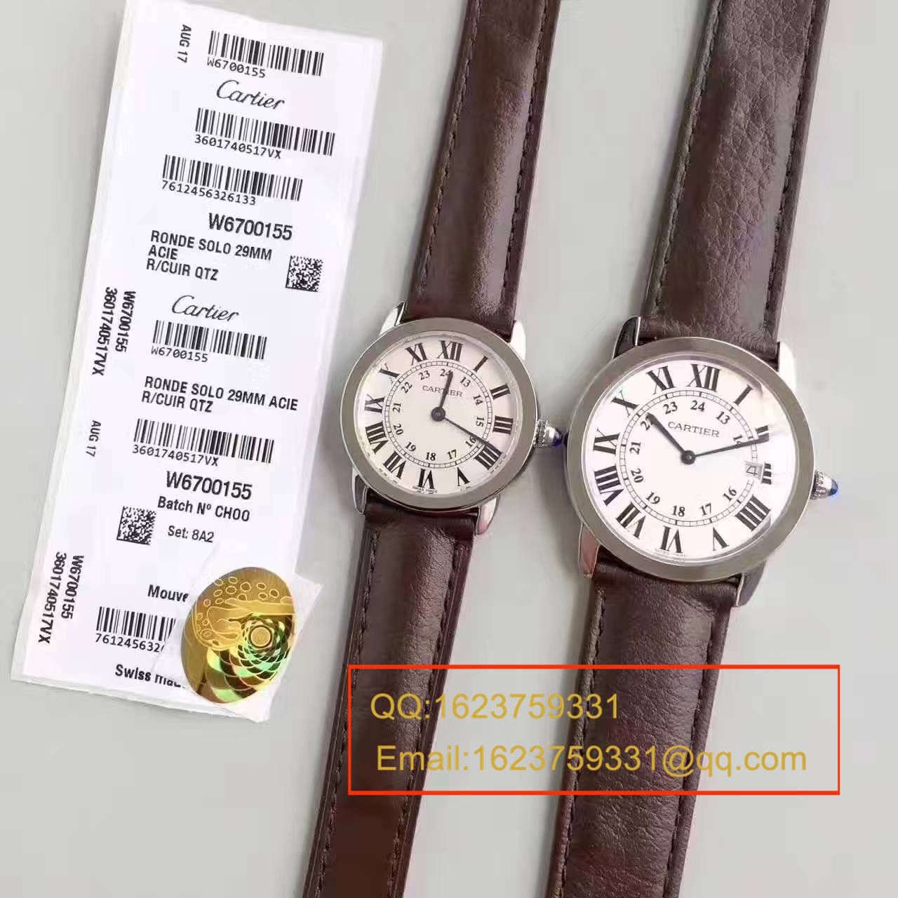 【K11 Factory 正品开模 top 复刻高仿手表】 Cartier  RONDE DE  Cartier 伦敦SOLO系列W6700155、W6700255女士石英 wrist watch  / KAD078