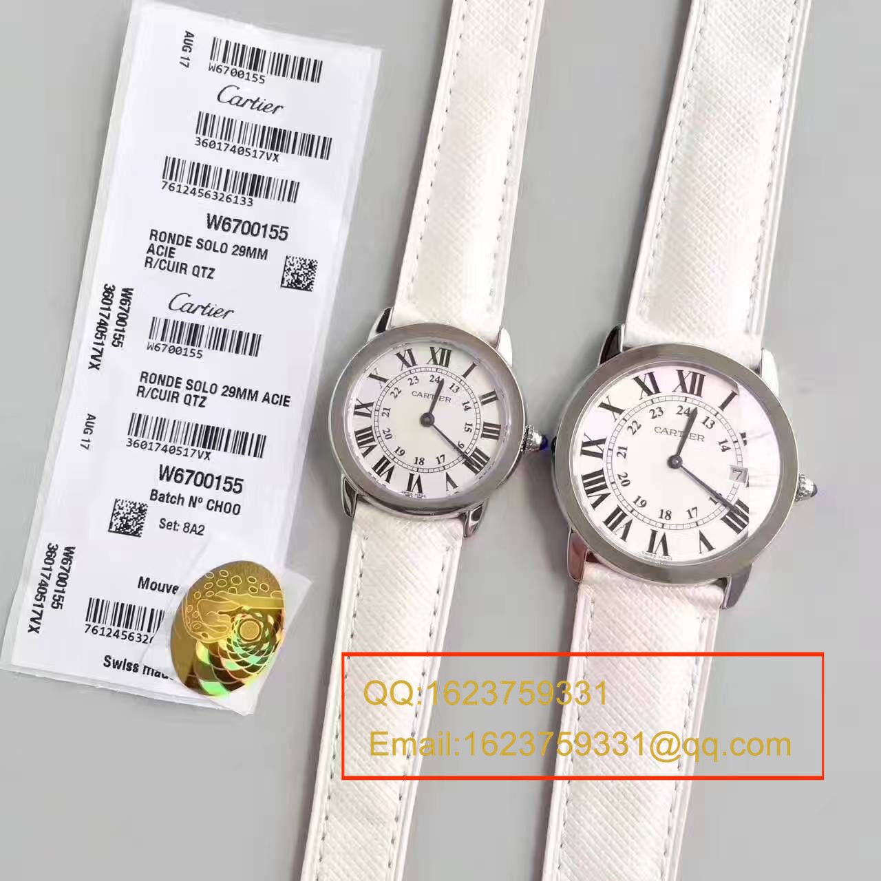【K11 Factory 正品开模 top 复刻高仿手表】 Cartier  RONDE DE  Cartier 伦敦SOLO系列W6700155、W6700255女士石英 wrist watch  / KAD078
