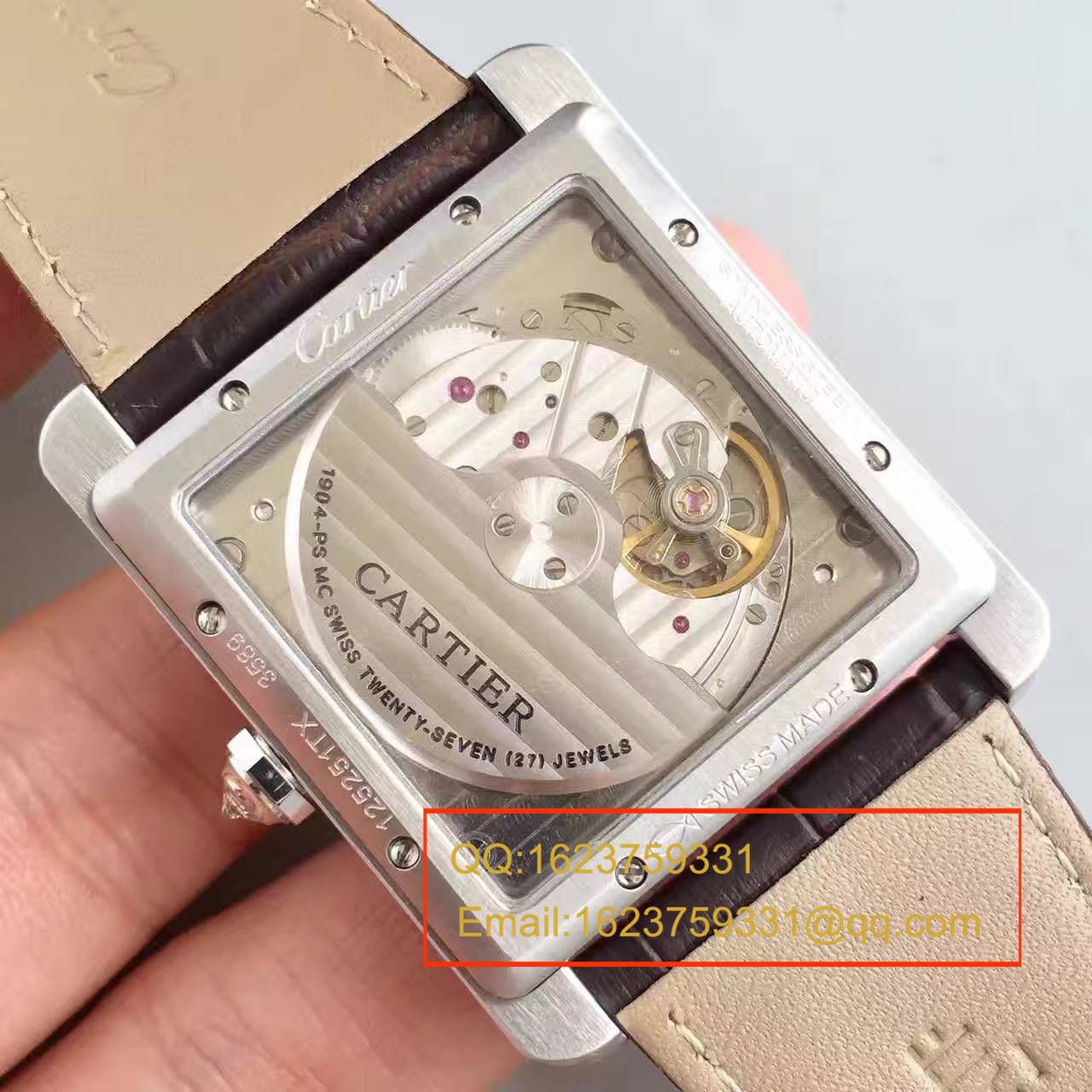  【JF Factory 一比一复刻高仿手表】 Cartier  坦克系列TANK MC系列 W5330003 wrist watch  / KAG020