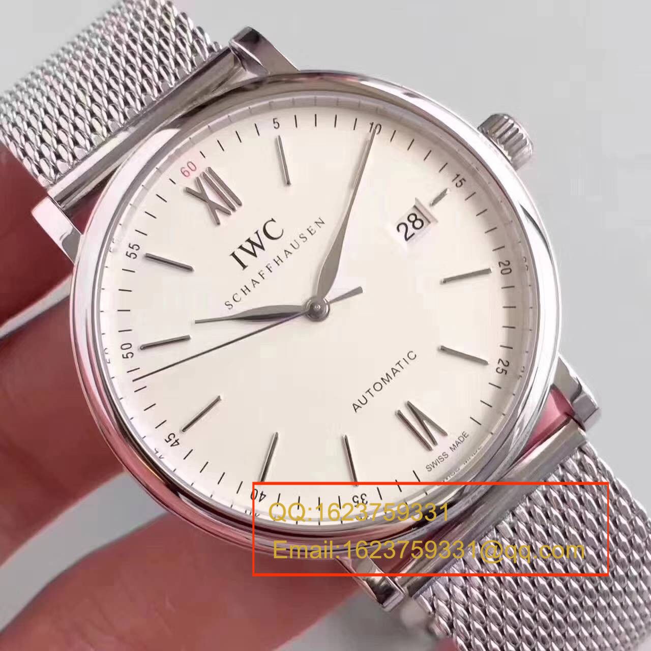 【独家视频测评MK Factory 一比一超A精仿手表】 IWC 柏涛菲诺系列IW356505精钢米兰表链 wrist watch  / WG116