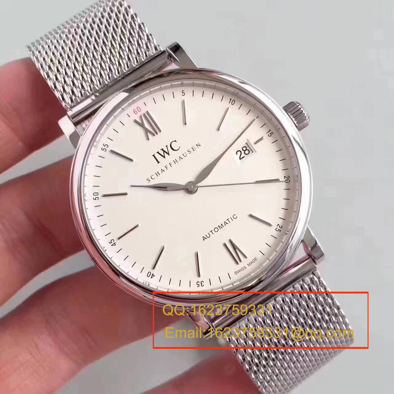 【独家视频测评MK Factory 一比一超A精仿手表】 IWC 柏涛菲诺系列IW356505精钢米兰表链 wrist watch  / WG116