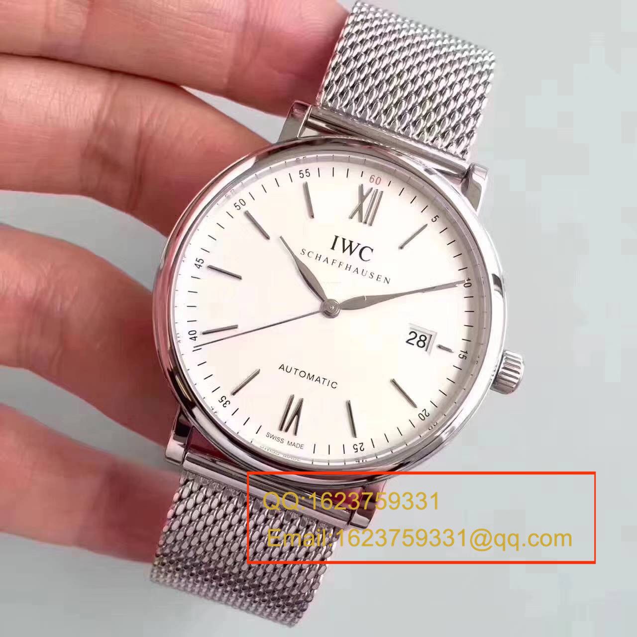 【独家视频测评MK Factory 一比一超A精仿手表】 IWC 柏涛菲诺系列IW356505精钢米兰表链 wrist watch  / WG116