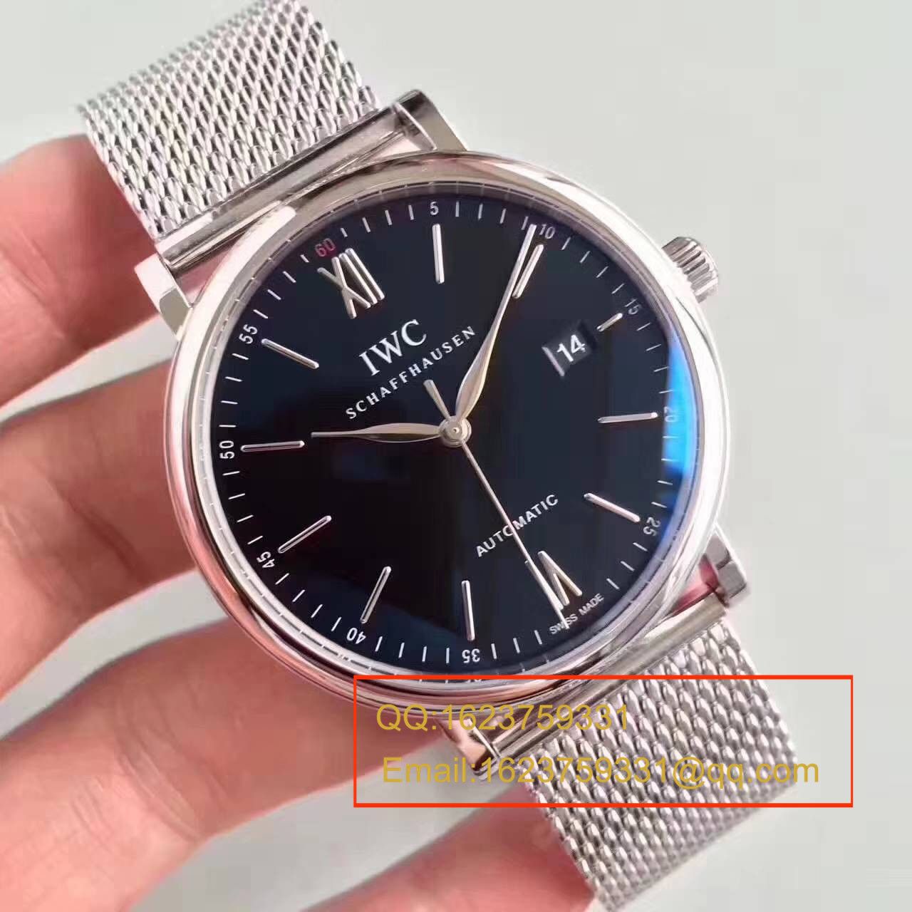 【独家视频测评MK Factory 1:1超A高仿手表】 IWC 柏涛菲诺系列IW356506精钢米兰 watchband   wrist watch  / WG273