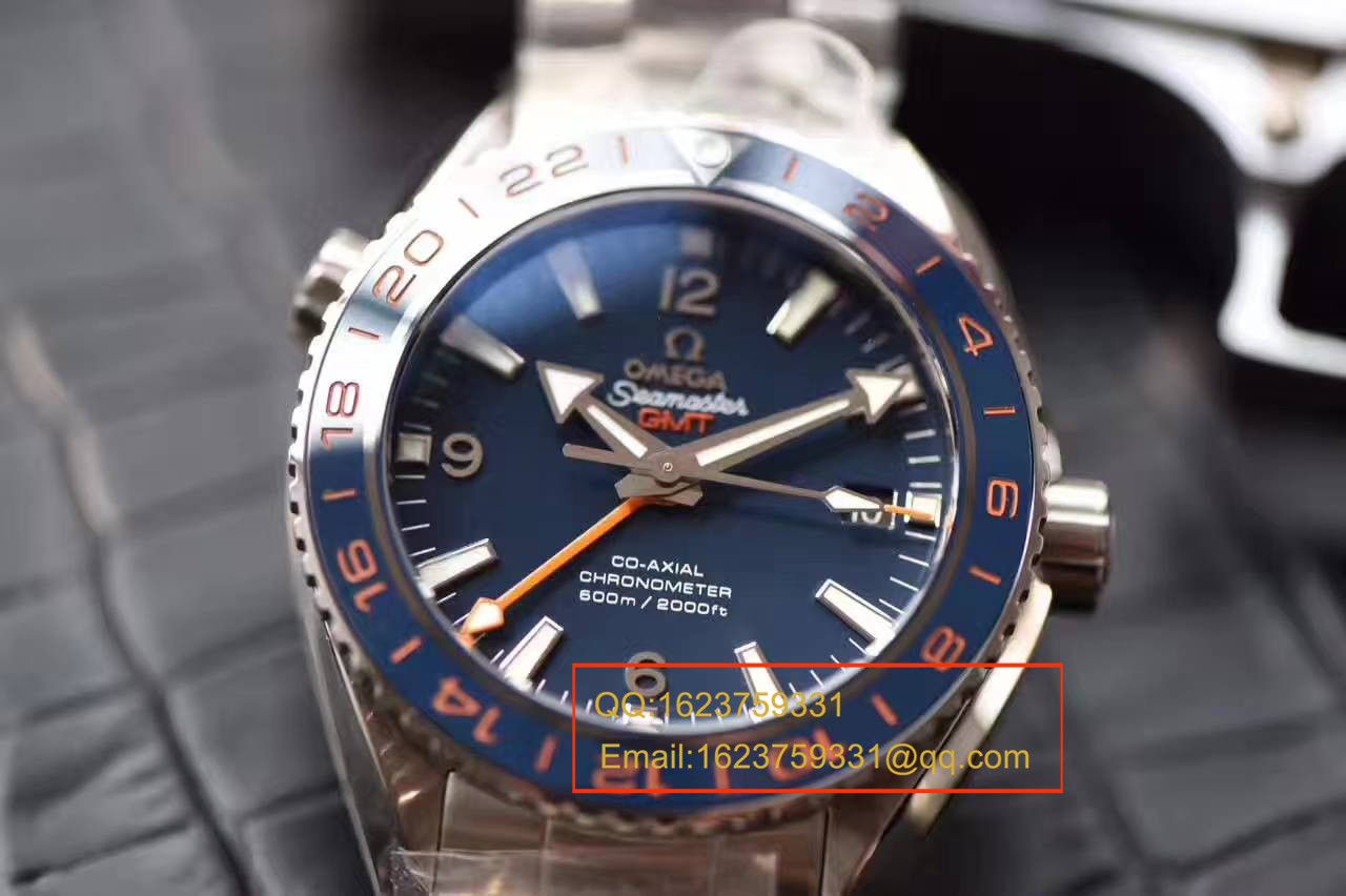 【独家视频测评KW Factory  top 1:1复刻手表】OMEGA Seamaster 系列232.30.44.22.03.001《GMT美好星球》 wrist watch  / M254