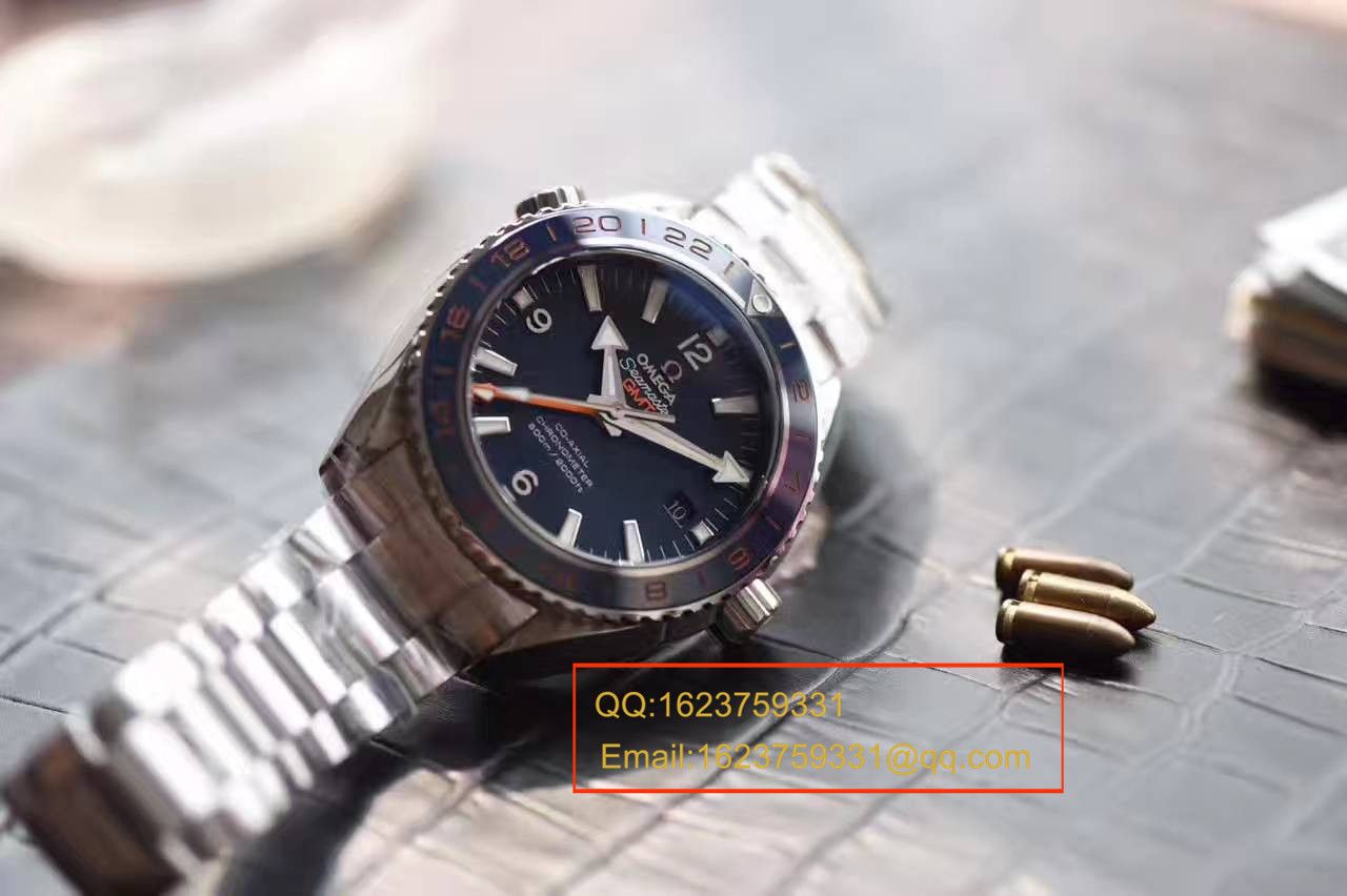 【独家视频测评KW Factory  top 1:1复刻手表】OMEGA Seamaster 系列232.30.44.22.03.001《GMT美好星球》 wrist watch  / M254