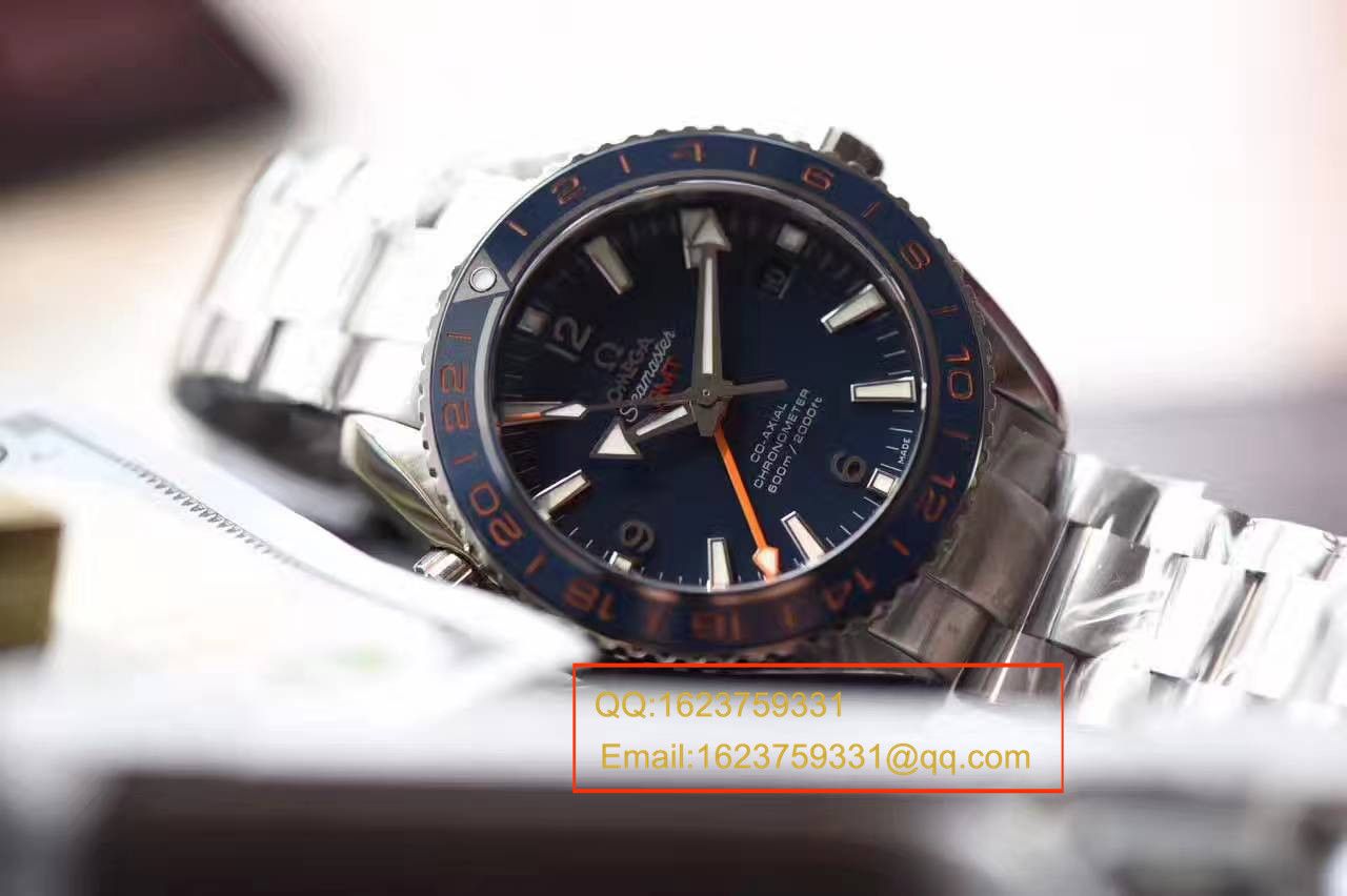 【独家视频测评KW Factory  top 1:1复刻手表】OMEGA Seamaster 系列232.30.44.22.03.001《GMT美好星球》 wrist watch  / M254