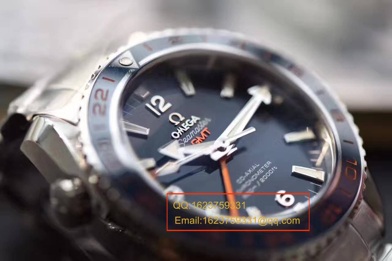 【独家视频测评KW Factory  top 1:1复刻手表】OMEGA Seamaster 系列232.30.44.22.03.001《GMT美好星球》 wrist watch  / M254