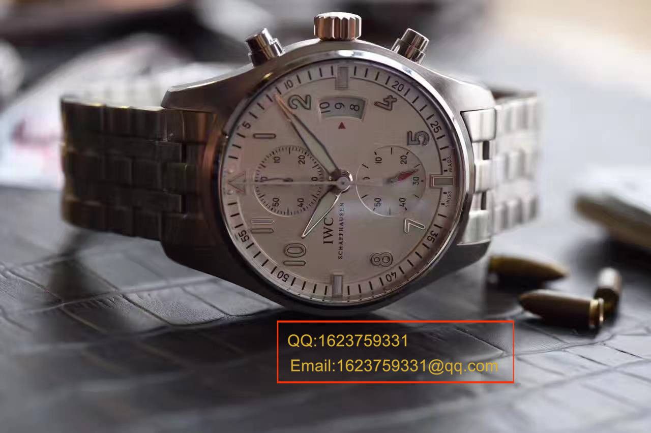 【独家视频测评】V6 Factory 一比一超A高仿手表 IWC 飞行员计时 “JU-AIR”特别版系列IW387809钢带 / WG168