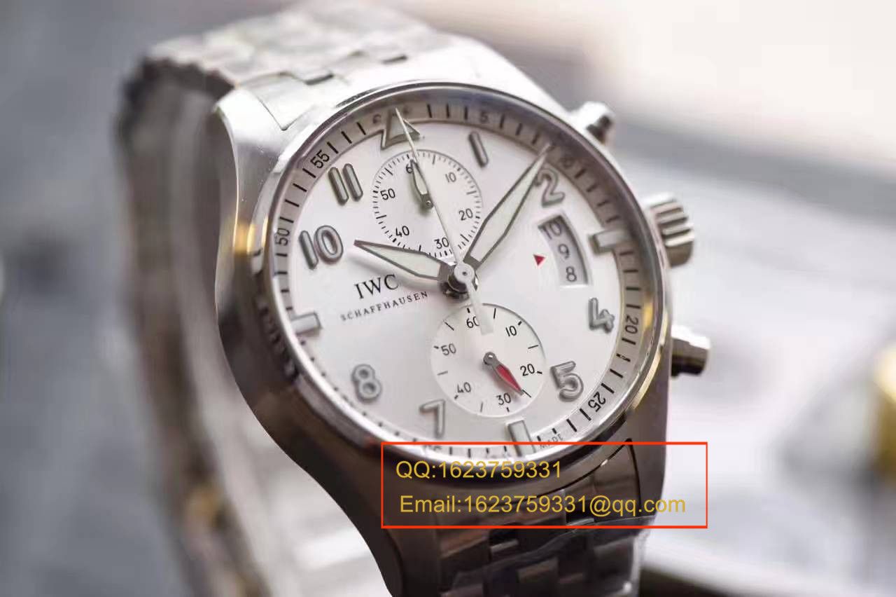 【独家视频测评】V6 Factory 一比一超A高仿手表 IWC 飞行员计时 “JU-AIR”特别版系列IW387809钢带 / WG168
