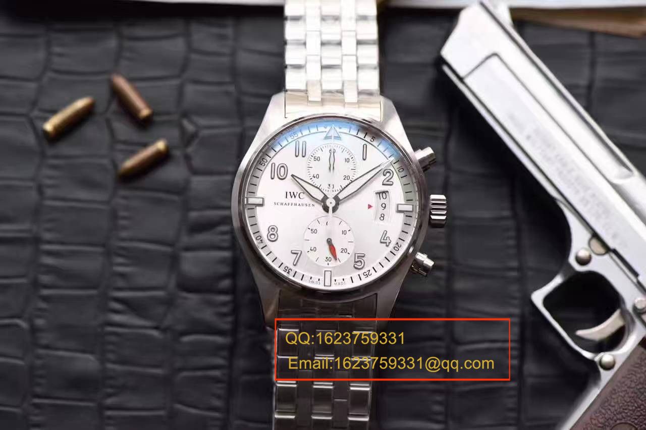 【独家视频测评】V6 Factory 一比一超A高仿手表 IWC 飞行员计时 “JU-AIR”特别版系列IW387809钢带 / WG168
