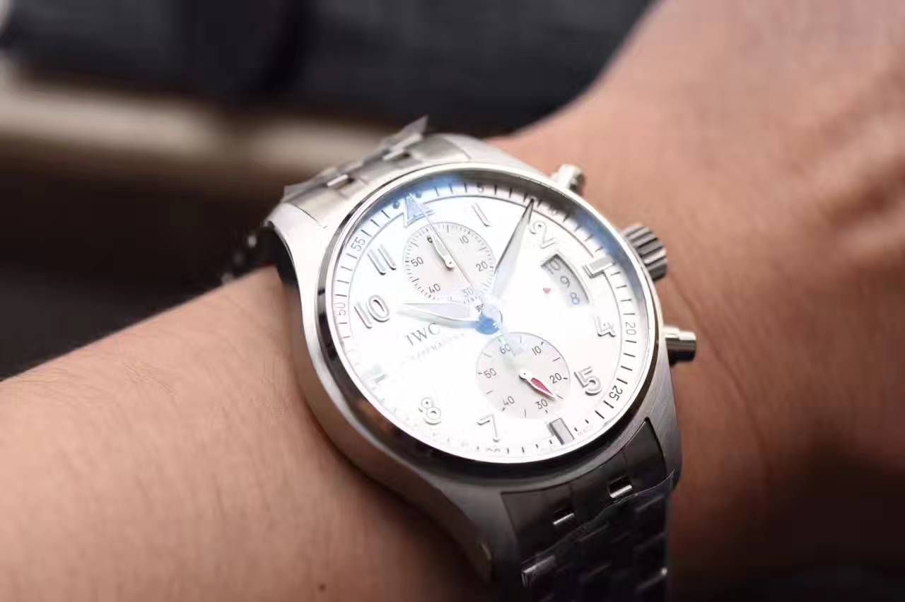 【独家视频测评】V6 Factory 一比一超A高仿手表 IWC 飞行员计时 “JU-AIR”特别版系列IW387809钢带 / WG168