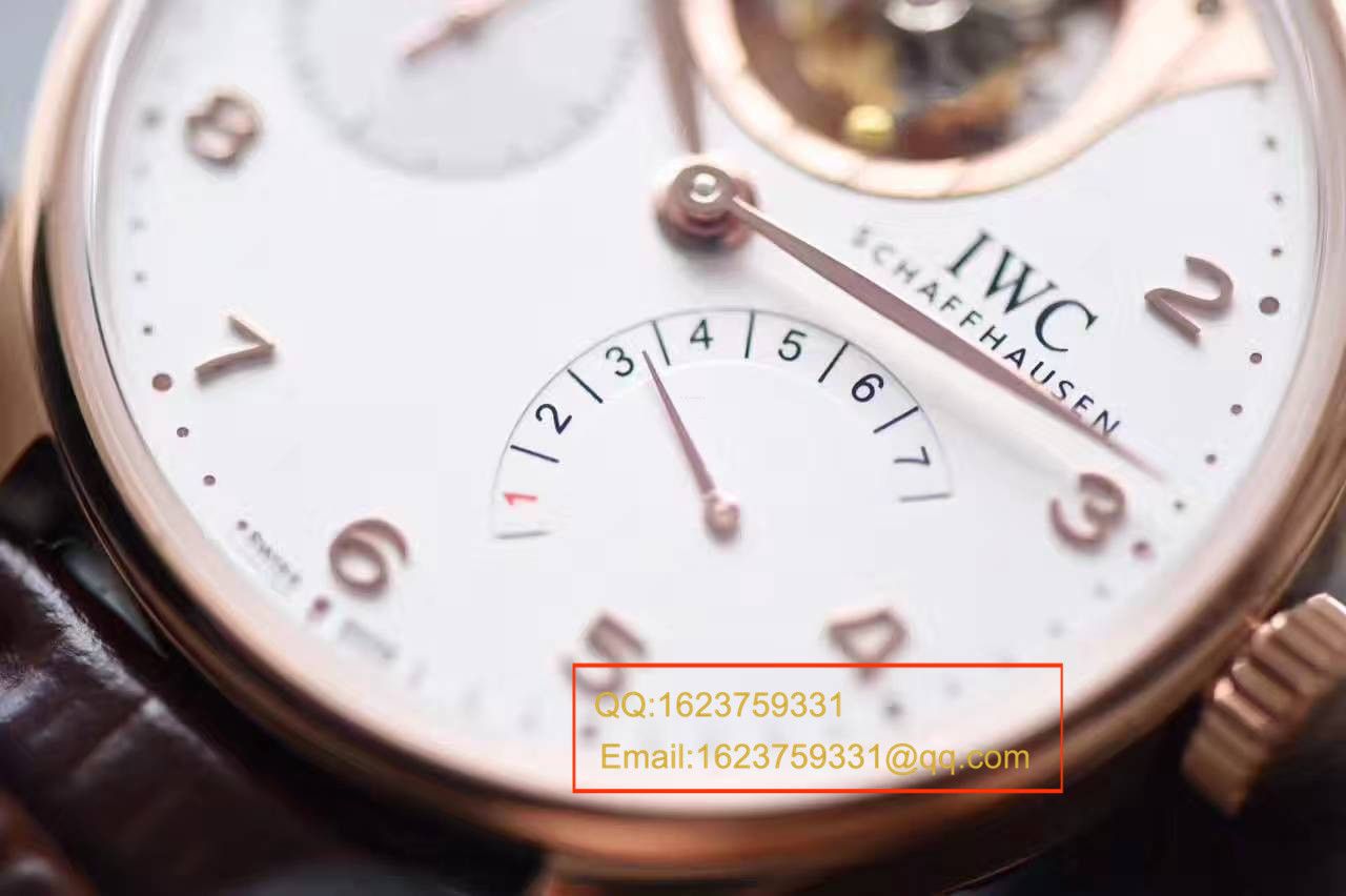 【独家视频测评】【YL Factory 一比一超A复刻高仿手表】 IWC 葡萄牙系列IW504202自动 Tourbillon 逆跳 wrist watch  / WG299