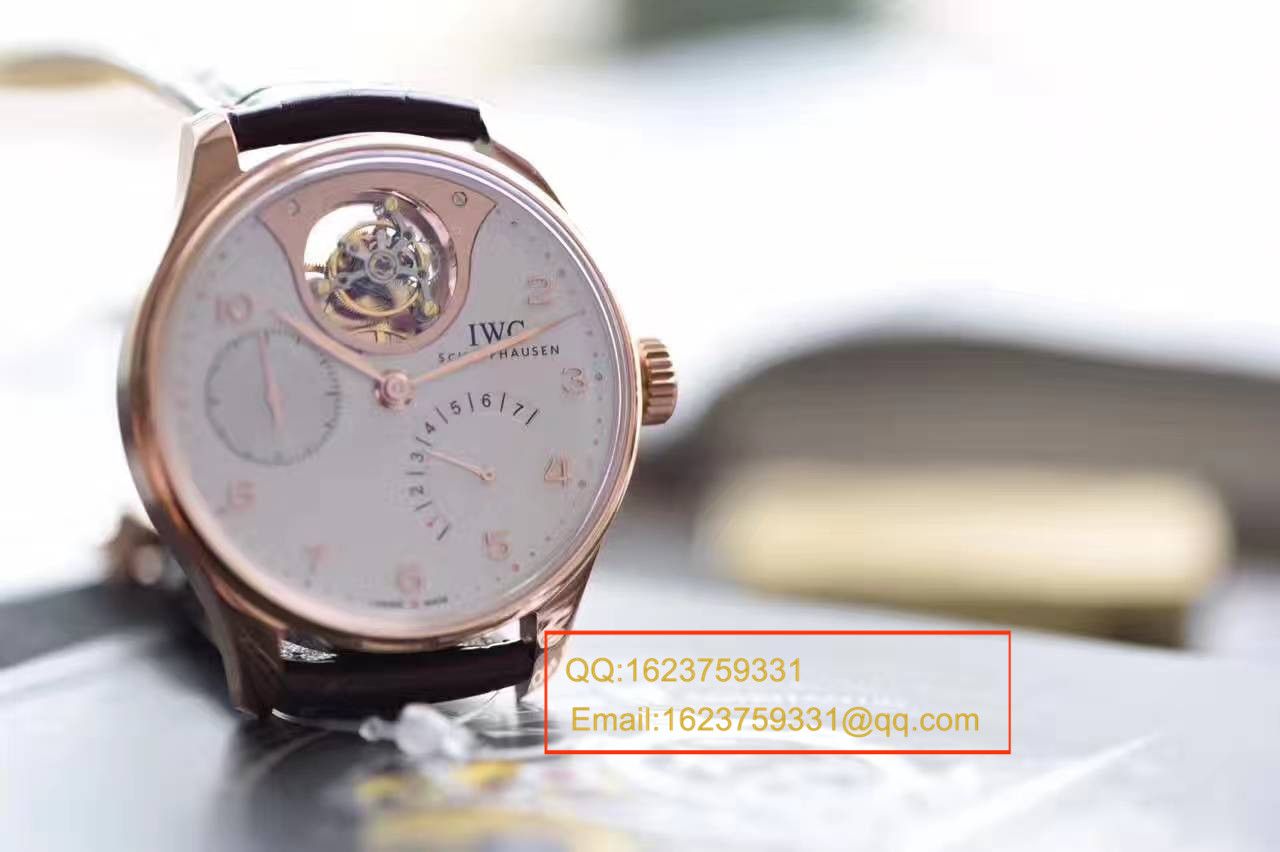 【独家视频测评】【YL Factory 一比一超A复刻高仿手表】 IWC 葡萄牙系列IW504202自动 Tourbillon 逆跳 wrist watch  / WG299
