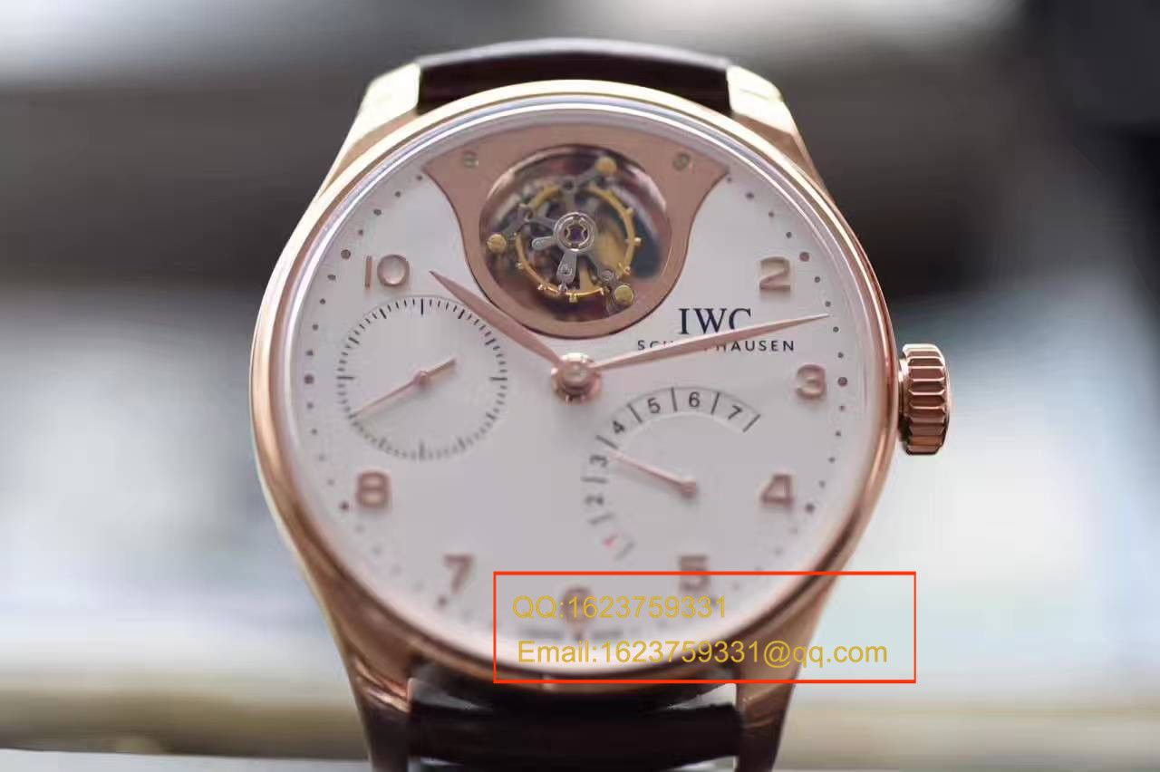 【独家视频测评】【YL Factory 一比一超A复刻高仿手表】 IWC 葡萄牙系列IW504202自动 Tourbillon 逆跳 wrist watch  / WG299