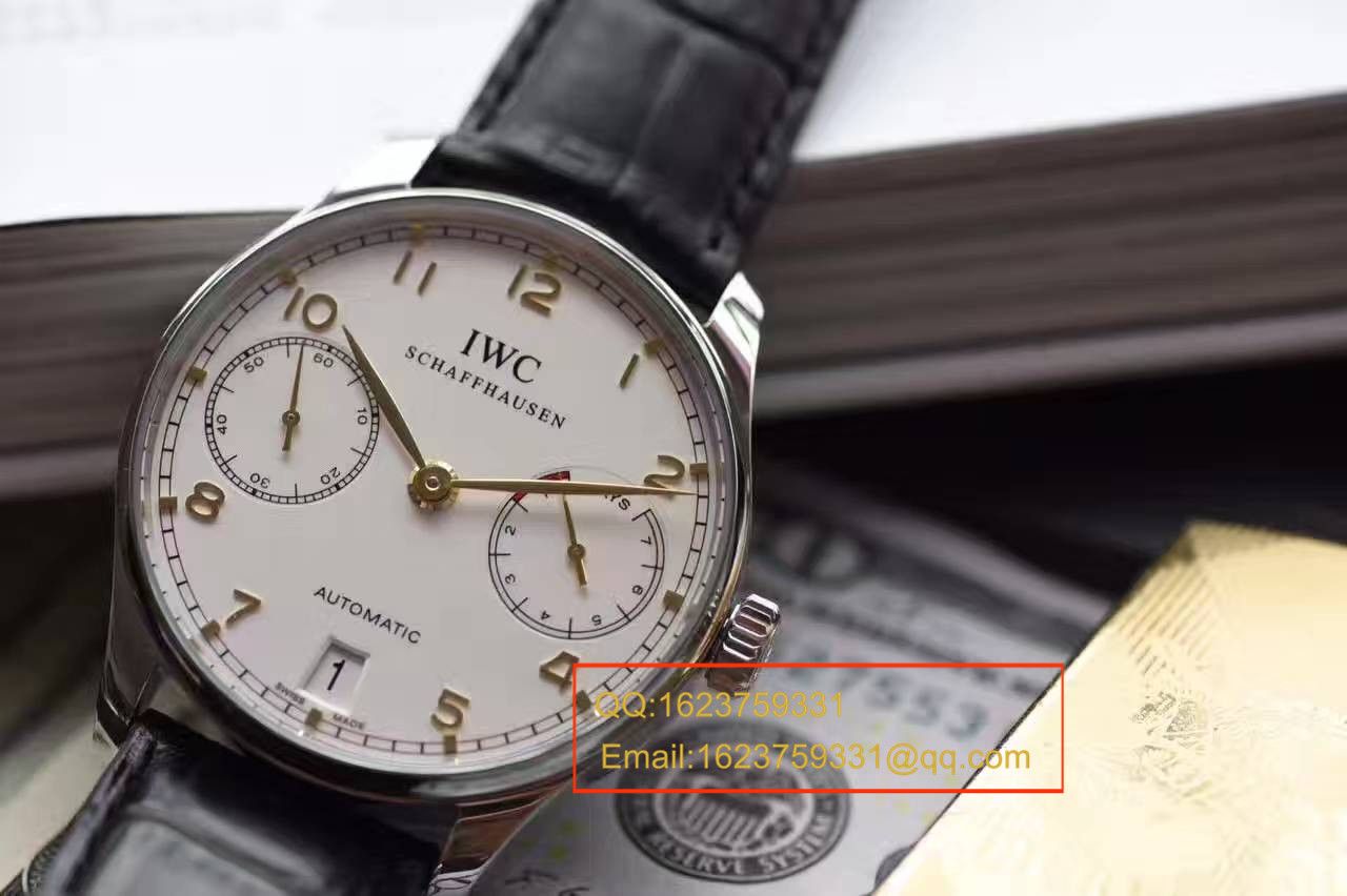 【独家视频测评ZF一比一超A高精仿手表】 IWC 葡萄牙系列系列IW500704《 IWC 葡七黄金钉》 wrist watch  / WG295