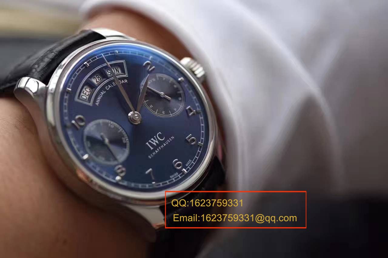 【独家视频测评YL Factory 一比一超A高仿手表】 IWC 葡萄牙系列年历IW503502 IWC 年历 wrist watch  / WG290