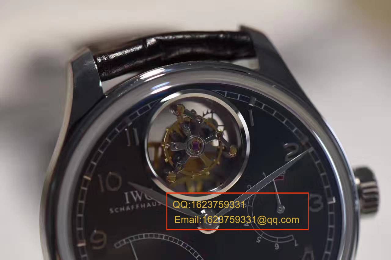【独家视频测评YL一比一超A高精仿手表】 IWC 葡萄牙系列逆跳 Tourbillon IW504401 wrist watch  / WG104A