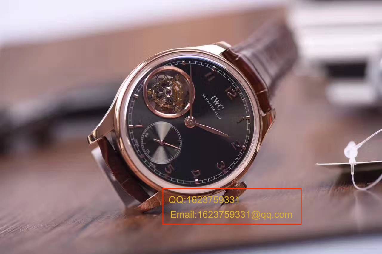 【独家视频测评YL Factory 1:1 top 复刻手表】 IWC 葡萄牙系列IW546305真 Tourbillon  wrist watch  / WG288
